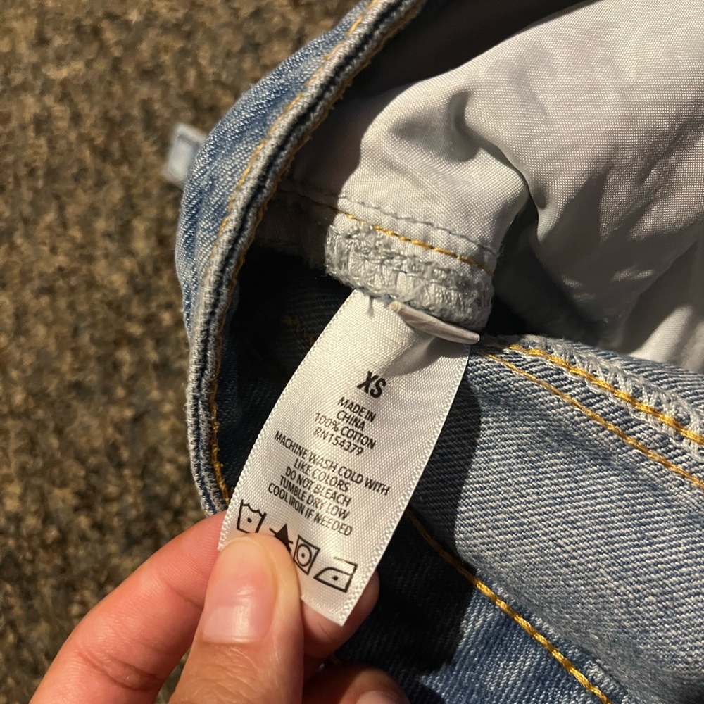 SHEIN Blue Denim Mini Skirt